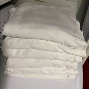 6 Blank White Gildan Heavy Blend Unisex Hoodies (Various sizes)